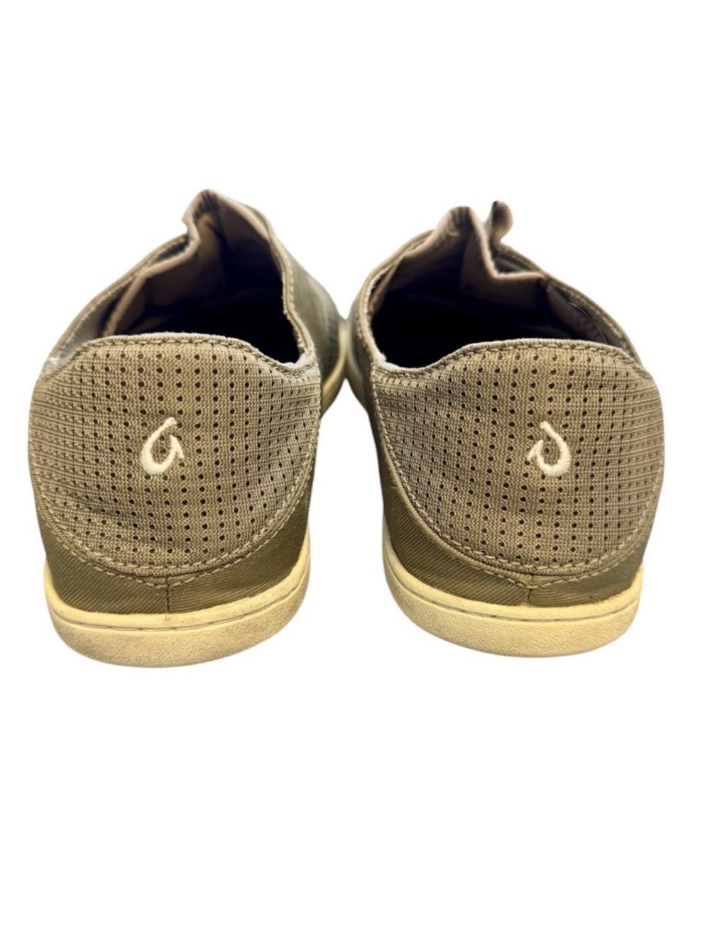 OluKai Nohea Moku Boat Shoes Men’s 10 Tan No Tie Slip On Mesh Casual - Picture 3 of 5